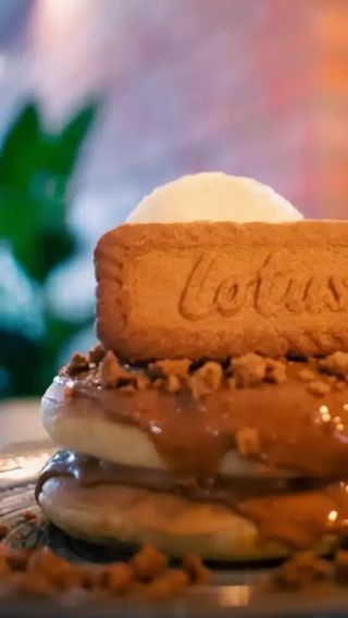 Panqueca de Biscoff Lotus
