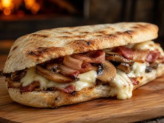 D15 Pancetta, provola e funghi