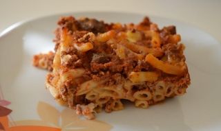 Pasta al forno una porzione