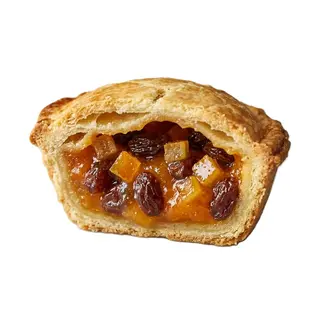 Pastrotto con marmellata di arance, uva sultanina e canditi di arancia