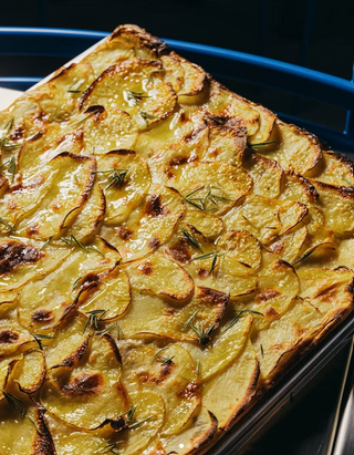 Patate e mozzarella mezza teglia