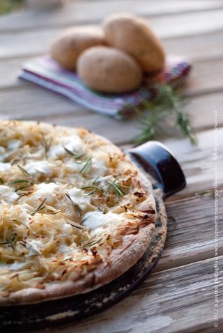 Patate, gorgonzola e rucola