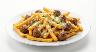 Patatine provola polpettine