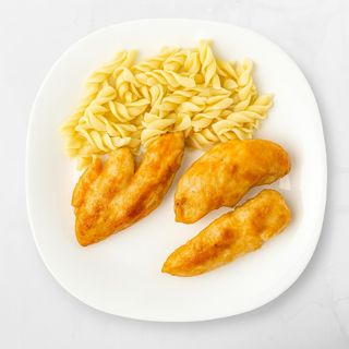 Pohana piletina s restanim krumpirom