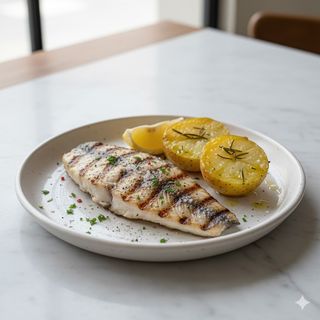 Pesce del giorno in griglia