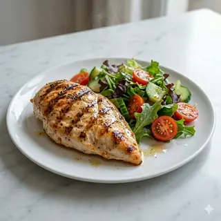Petto o bracio di pollo + contorno 