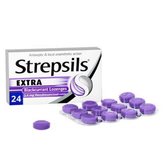 Strepsil Extra Black currant Lozenges 24's