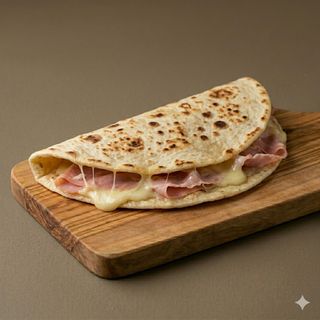 Piadina con prosciutto cotto