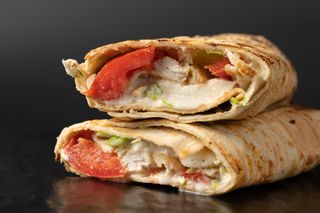 Piadina componibile con tagliata di pollo