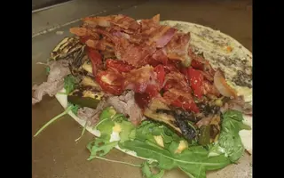 Piadina componibile con straccetti di manzo