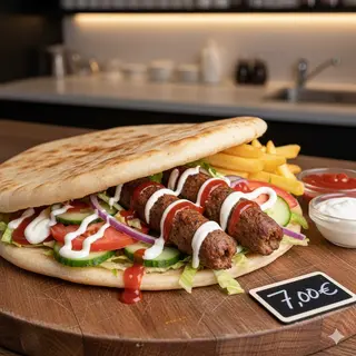 9 Seekh kebab piadina