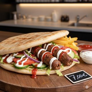Piadina con seekh kebab