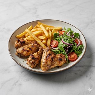 Piatto alette di pollo