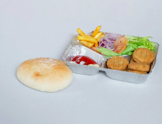 Piatto falafel con pane