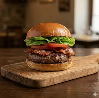 Hamburger con panino