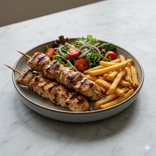 Piatto spiedini di pollo
