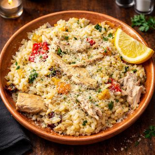Piletina i povrće risotto