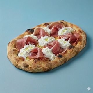 Prosciutto crudo e stracciatella