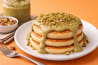 Pancakes Pistacchio Crunch - crema al pistacchio e granella