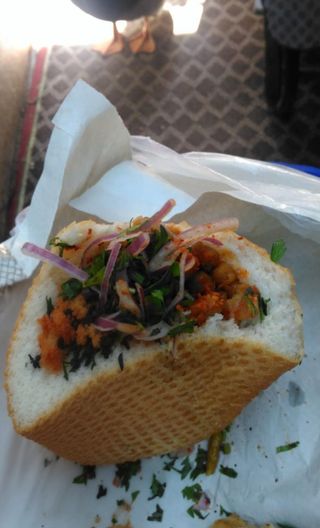 Pita chickpeas sandwich