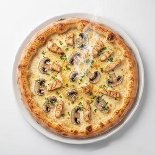 Пицца с курицей и грибами (480г)