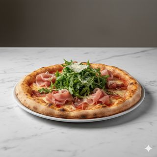 Pizza al crudo e rucola