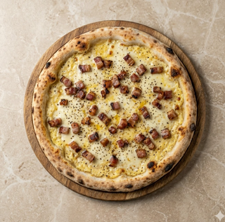 Pizza alla carbonara