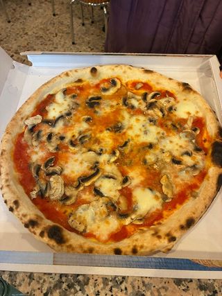 Funghi rosa e mozzarella