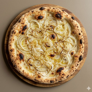 Pizza olio e cipolla