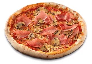 Pizza prosciutto e funghi