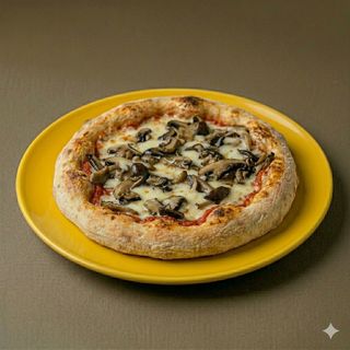 Pizzetta con funghi e mozzarella