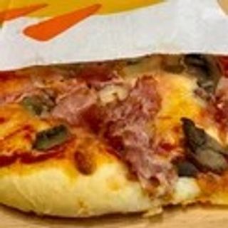 Pizzetta tonda prosciutto e funghi