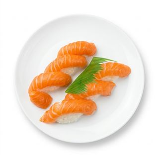 Salmon sushi set