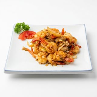 Prawns and Spring Onion