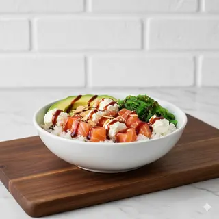 Poke salmone