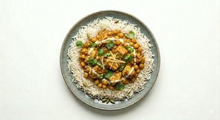 Pollo con ceci e riso