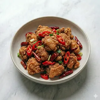 Pollo fritto con peproncino
