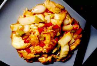 Pollo con germogli di soia