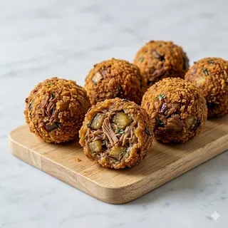 Polpettine di pulled pork e melanzane 6 pezzi