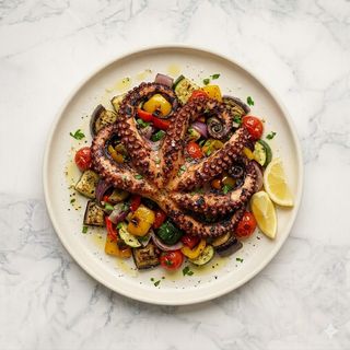 Polpo al pesto di rucola