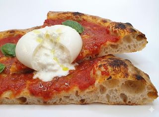 Pomodoro e burrata alla pala