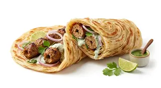 Pratha kebab plater