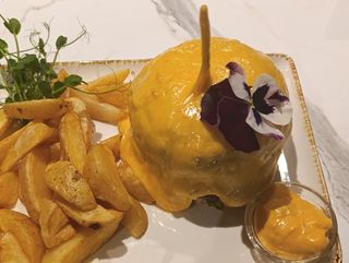 Premium double smash burger