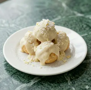 Profiterole bianco