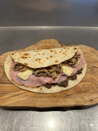 Piadina prosciutto cotto