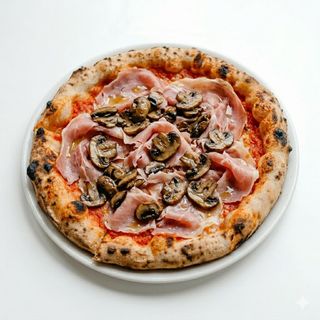 Prosciutto e funghi champignon