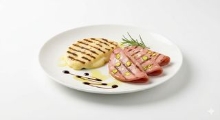 Provoletta alla brace e mortadella