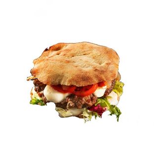 Puccia con hamburger