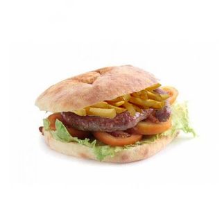 Puccia con salsiccia