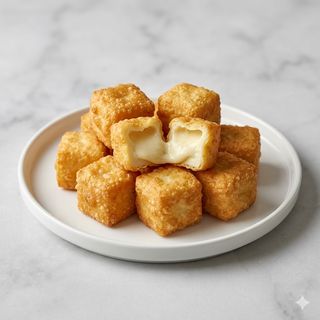 Quadrotti di tuma fritta 4 pezzi 